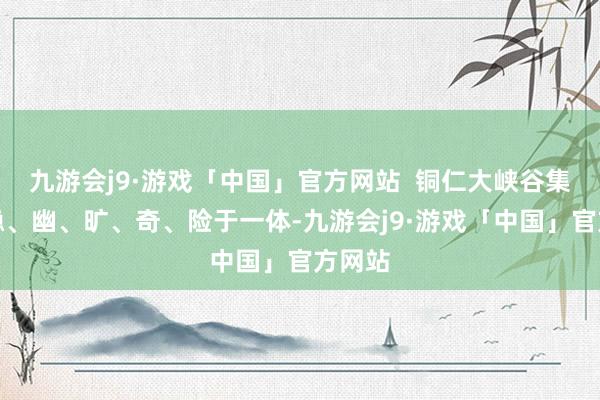 九游会j9·游戏「中国」官方网站  铜仁大峡谷集峻、隐、幽、旷、奇、险于一体-九游会j9·游戏「中国」官方网站