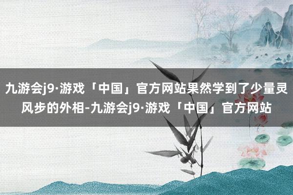 九游会j9·游戏「中国」官方网站果然学到了少量灵风步的外相-九游会j9·游戏「中国」官方网站