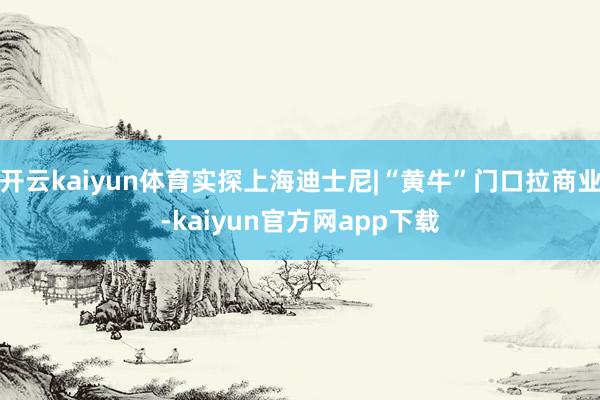 开云kaiyun体育实探上海迪士尼|“黄牛”门口拉商业-kaiyun官方网app下载